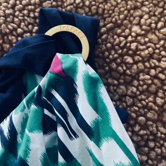 L⭐️Space Multi-Color Bikini Top with Gold Embellishments - Picture 4 of 6